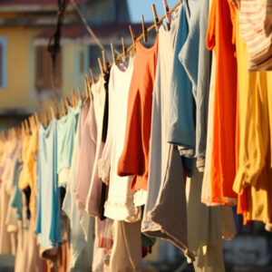 Clothes line drying